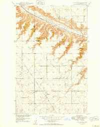 Hartland North Dakota Historical topographic map, 1:24000 scale, 7.5 X 7.5 Minute, Year 1949