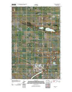 Harvey North Dakota Historical topographic map, 1:24000 scale, 7.5 X 7.5 Minute, Year 2011