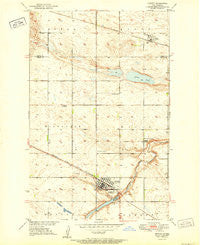 Harvey North Dakota Historical topographic map, 1:24000 scale, 7.5 X 7.5 Minute, Year 1951