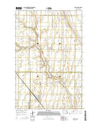 Hatton North Dakota Current topographic map, 1:24000 scale, 7.5 X 7.5 Minute, Year 2014