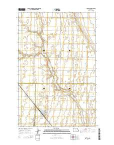 Hatton North Dakota Current topographic map, 1:24000 scale, 7.5 X 7.5 Minute, Year 2014