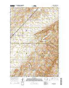 Havana North Dakota Current topographic map, 1:24000 scale, 7.5 X 7.5 Minute, Year 2014