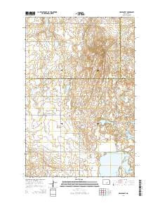 Hawks Nest North Dakota Current topographic map, 1:24000 scale, 7.5 X 7.5 Minute, Year 2014