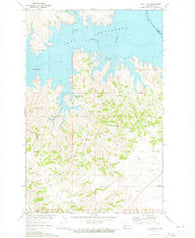 Hay Flat North Dakota Historical topographic map, 1:24000 scale, 7.5 X 7.5 Minute, Year 1970