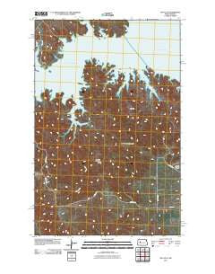 Hay Flat North Dakota Historical topographic map, 1:24000 scale, 7.5 X 7.5 Minute, Year 2011