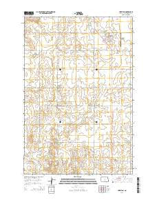 Hazelton North Dakota Current topographic map, 1:24000 scale, 7.5 X 7.5 Minute, Year 2014