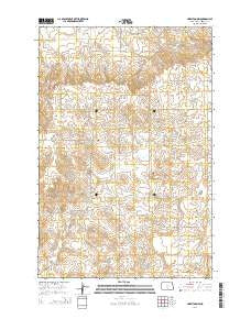 Hazelton NW North Dakota Current topographic map, 1:24000 scale, 7.5 X 7.5 Minute, Year 2014