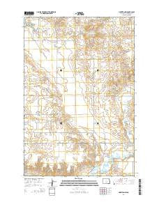 Hazelton SW North Dakota Current topographic map, 1:24000 scale, 7.5 X 7.5 Minute, Year 2014