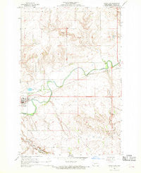 Hazen East North Dakota Historical topographic map, 1:24000 scale, 7.5 X 7.5 Minute, Year 1968