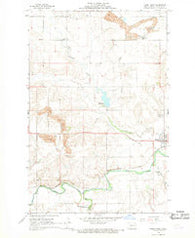 Hazen West North Dakota Historical topographic map, 1:24000 scale, 7.5 X 7.5 Minute, Year 1968