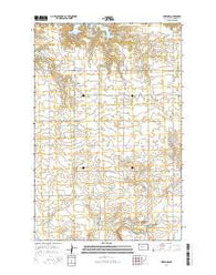 Hazen NW North Dakota Current topographic map, 1:24000 scale, 7.5 X 7.5 Minute, Year 2014