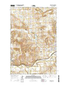 Hazen West North Dakota Current topographic map, 1:24000 scale, 7.5 X 7.5 Minute, Year 2014
