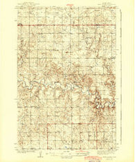 Heart Butte North Dakota Historical topographic map, 1:62500 scale, 15 X 15 Minute, Year 1944