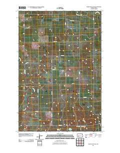Heart Butte NW North Dakota Historical topographic map, 1:24000 scale, 7.5 X 7.5 Minute, Year 2011
