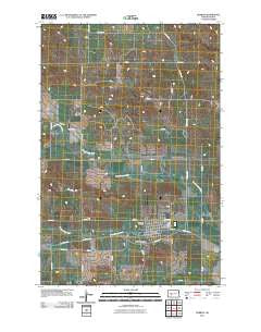 Hebron North Dakota Historical topographic map, 1:24000 scale, 7.5 X 7.5 Minute, Year 2011