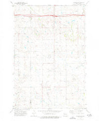 Hebron SE North Dakota Historical topographic map, 1:24000 scale, 7.5 X 7.5 Minute, Year 1973
