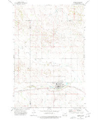 Hebron North Dakota Historical topographic map, 1:24000 scale, 7.5 X 7.5 Minute, Year 1973