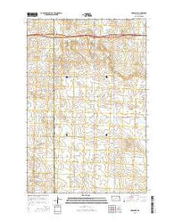 Hebron SE North Dakota Current topographic map, 1:24000 scale, 7.5 X 7.5 Minute, Year 2014
