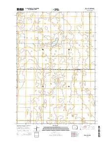 Hecla NE North Dakota Current topographic map, 1:24000 scale, 7.5 X 7.5 Minute, Year 2014