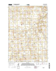 Heil North Dakota Current topographic map, 1:24000 scale, 7.5 X 7.5 Minute, Year 2014