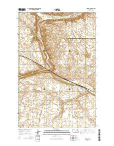 Heimdal North Dakota Current topographic map, 1:24000 scale, 7.5 X 7.5 Minute, Year 2014