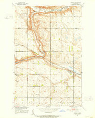 Heimdal North Dakota Historical topographic map, 1:24000 scale, 7.5 X 7.5 Minute, Year 1951