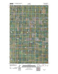 Hensel North Dakota Historical topographic map, 1:24000 scale, 7.5 X 7.5 Minute, Year 2011
