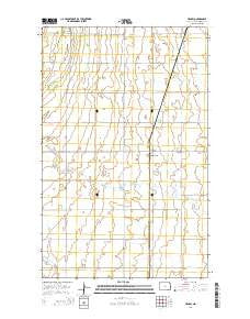 Hensel North Dakota Current topographic map, 1:24000 scale, 7.5 X 7.5 Minute, Year 2014