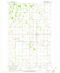 Hensel North Dakota Historical topographic map, 1:24000 scale, 7.5 X 7.5 Minute, Year 1964