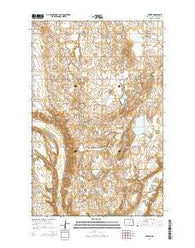 Hesper North Dakota Current topographic map, 1:24000 scale, 7.5 X 7.5 Minute, Year 2014