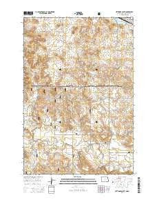 Hettinger South North Dakota Current topographic map, 1:24000 scale, 7.5 X 7.5 Minute, Year 2014