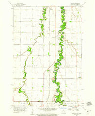 Hickson North Dakota Historical topographic map, 1:24000 scale, 7.5 X 7.5 Minute, Year 1959