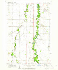 Hickson North Dakota Historical topographic map, 1:24000 scale, 7.5 X 7.5 Minute, Year 1959