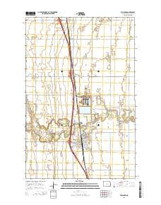 Hillsboro North Dakota Current topographic map, 1:24000 scale, 7.5 X 7.5 Minute, Year 2014