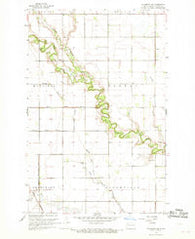Hillsboro NW North Dakota Historical topographic map, 1:24000 scale, 7.5 X 7.5 Minute, Year 1967