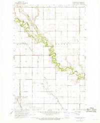Hillsboro NW North Dakota Historical topographic map, 1:24000 scale, 7.5 X 7.5 Minute, Year 1967