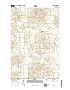 Hirschville North Dakota Current topographic map, 1:24000 scale, 7.5 X 7.5 Minute, Year 2014