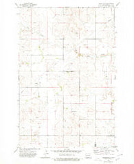Hirschville North Dakota Historical topographic map, 1:24000 scale, 7.5 X 7.5 Minute, Year 1973