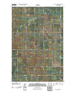 Hirschville SW North Dakota Historical topographic map, 1:24000 scale, 7.5 X 7.5 Minute, Year 2011