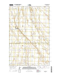 Holmes North Dakota Current topographic map, 1:24000 scale, 7.5 X 7.5 Minute, Year 2014