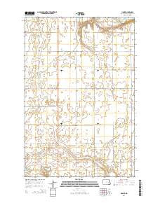 Homer North Dakota Current topographic map, 1:24000 scale, 7.5 X 7.5 Minute, Year 2014