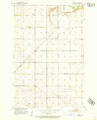 Homer North Dakota Historical topographic map, 1:24000 scale, 7.5 X 7.5 Minute, Year 1952