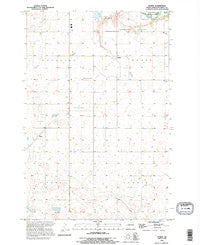 Homer North Dakota Historical topographic map, 1:24000 scale, 7.5 X 7.5 Minute, Year 1990