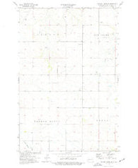 Hootowl Creek SW North Dakota Historical topographic map, 1:24000 scale, 7.5 X 7.5 Minute, Year 1974