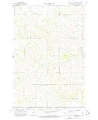 Hootowl Creek West North Dakota Historical topographic map, 1:24000 scale, 7.5 X 7.5 Minute, Year 1974