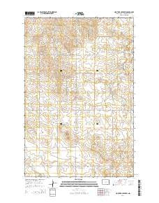 Hootowl Creek SW North Dakota Current topographic map, 1:24000 scale, 7.5 X 7.5 Minute, Year 2014