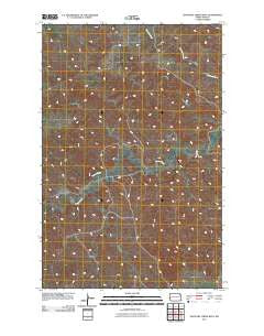 Hootowl Creek West North Dakota Historical topographic map, 1:24000 scale, 7.5 X 7.5 Minute, Year 2011