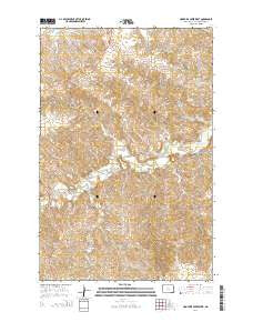 Hootowl Creek West North Dakota Current topographic map, 1:24000 scale, 7.5 X 7.5 Minute, Year 2014