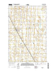Hope North Dakota Current topographic map, 1:24000 scale, 7.5 X 7.5 Minute, Year 2014