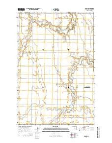 Hope NE North Dakota Current topographic map, 1:24000 scale, 7.5 X 7.5 Minute, Year 2014